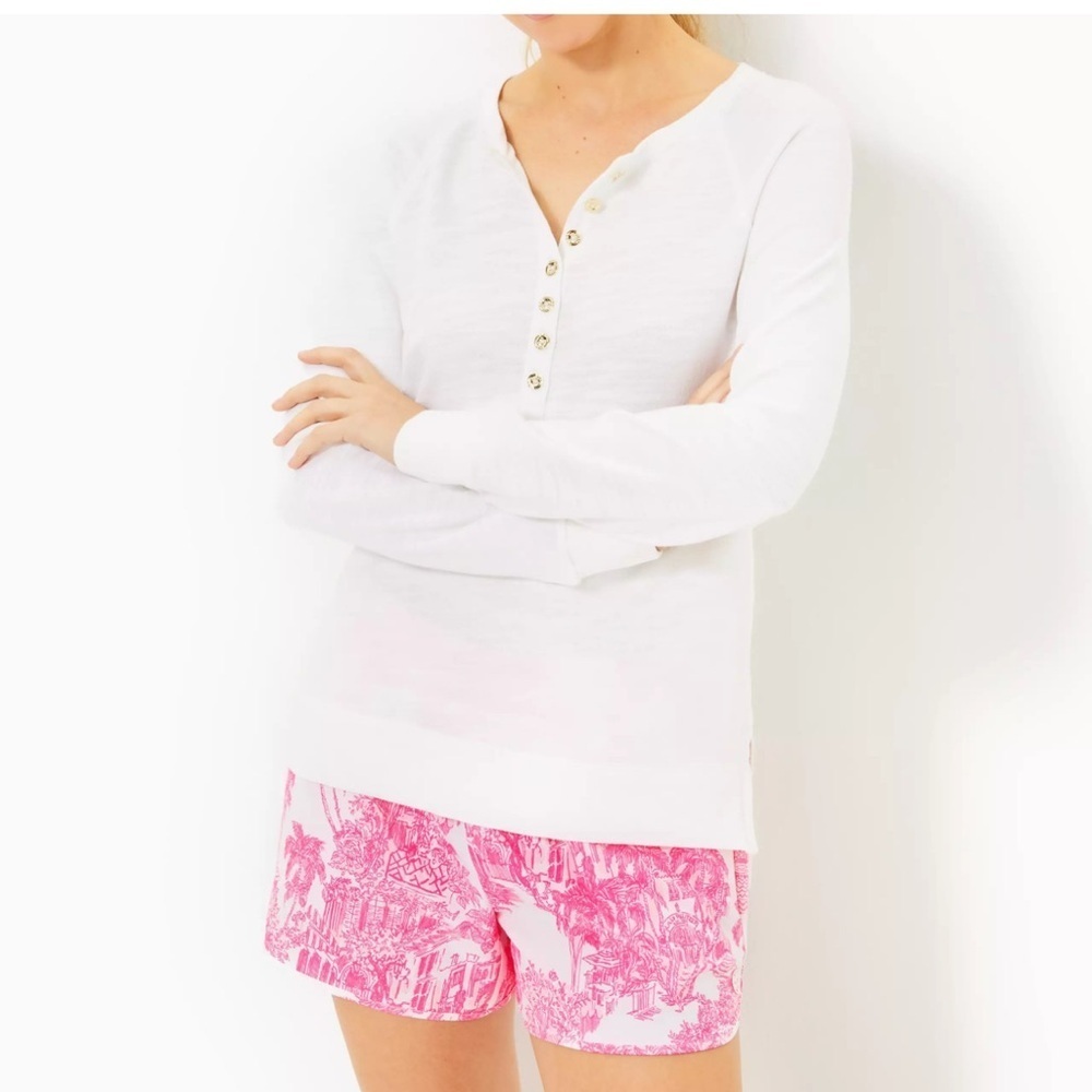 Lilly Pulitzer White Long Sleeve Top